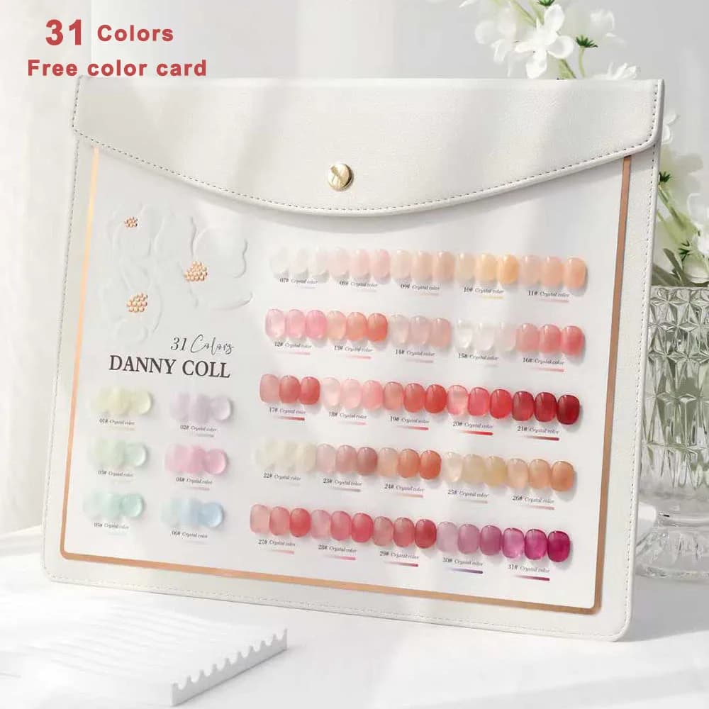 38 pz Gelatina Gel Polish Set Stile Coreano Traslucido UV Soak Off Gelpolish Unghie Artistiche Gel Polish Primer Manicure Unghie Gel Lacca