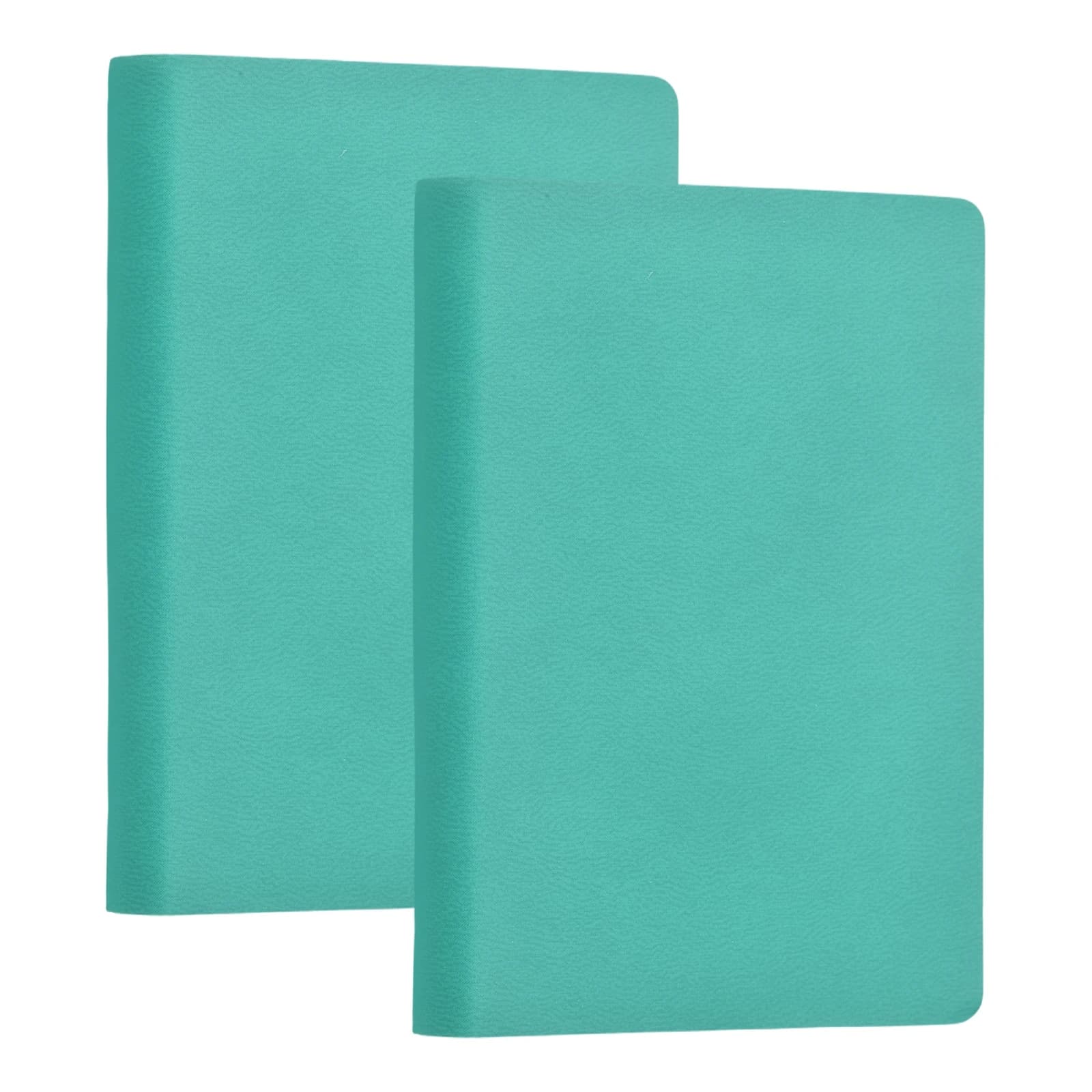 2/4Pcs Leather Pocket Notebook A7 Hardcover Small Mini Notebooks College Ruled 100 Sheets Journal Paper for Work Notes Study