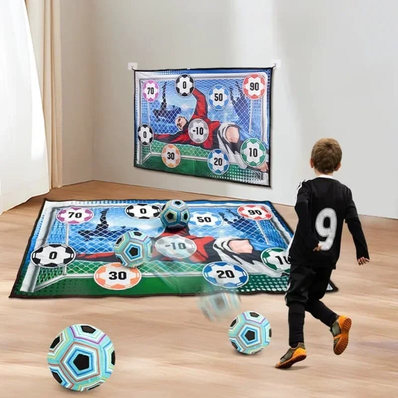 Set di tappetini da calcio Set di giocattoli da calcio per interni all'aperto Giochi di calcio competitivi multigiocatore Regali