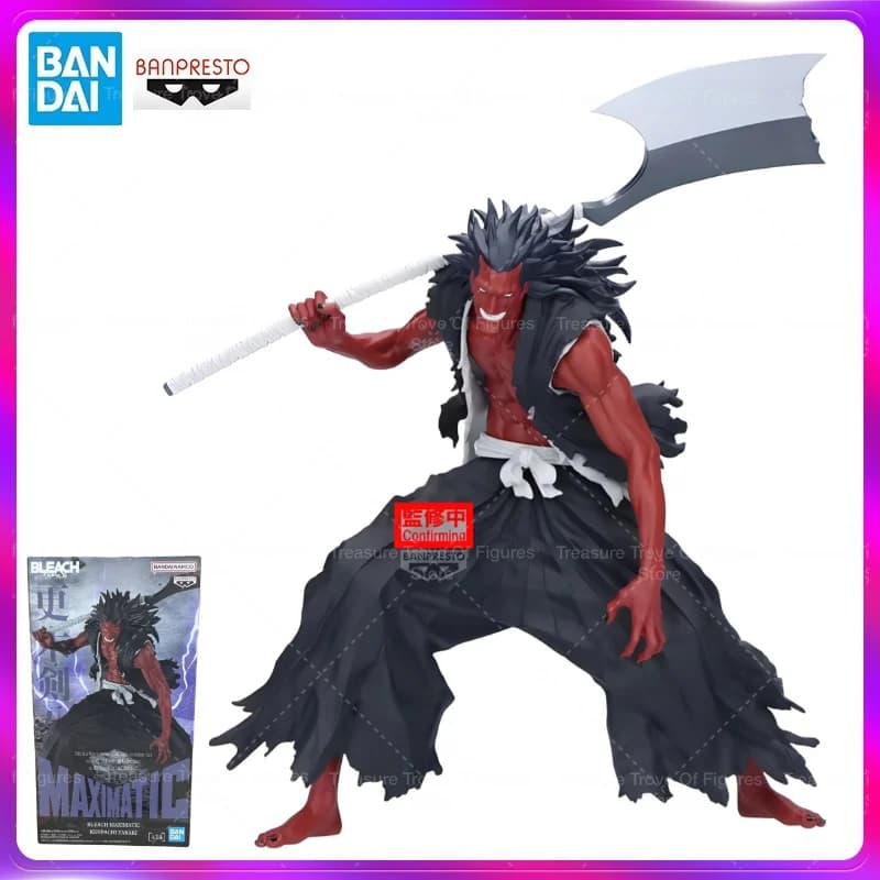 Bandai In Stock Banpresto Original Anime Bleach Maximatic Zaraki Kenpachi Action Figure Collection Model Toy Birthday Gift TT