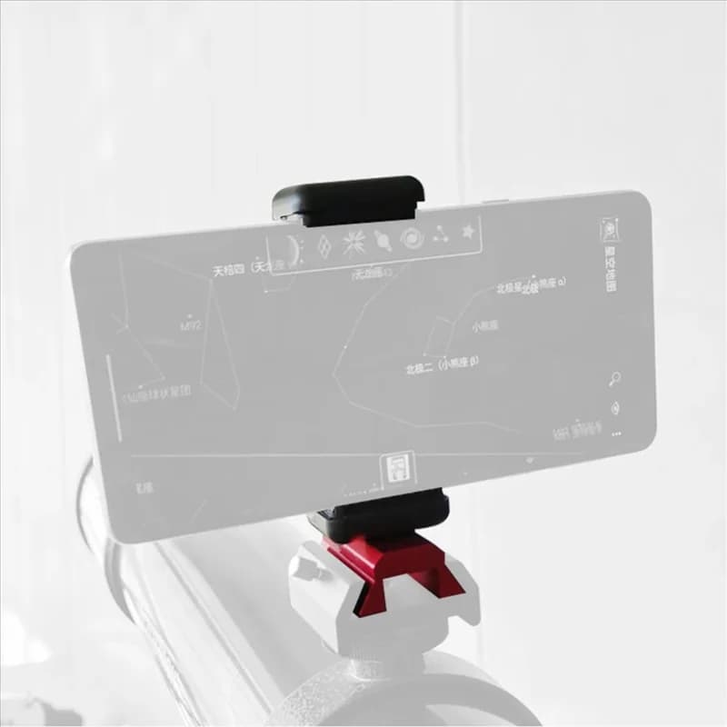 AED2-Telescopio Adattatore per smartphone a coda di rondine in metallo per cercatore Scope Base a coda di rondine Staffa di montaggio fissa per telefono