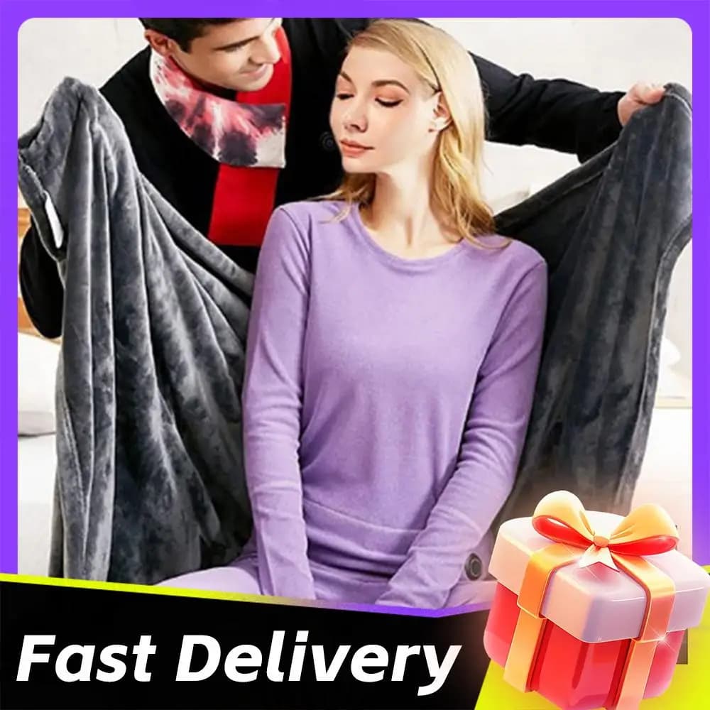 Coperta Elettrica USB con 3 Livelli di Riscaldamento, Coperta in Pile Riscaldata Portatile per Casa e Ufficio