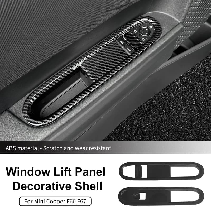 2 pz Per BWM Mini Cooper F66 F67 Cabrio 2024 2025 Finestra di Automobile Ascensore Pannello Decorativo Borsette Decorazione di Interni Auto accessori