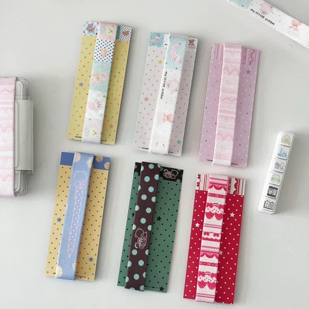 Cute Dot Elastic Strap for A7 M5 Decoration Planner Notebook Kawaii INS Style Straps for Scrapbooking Storage Accessory