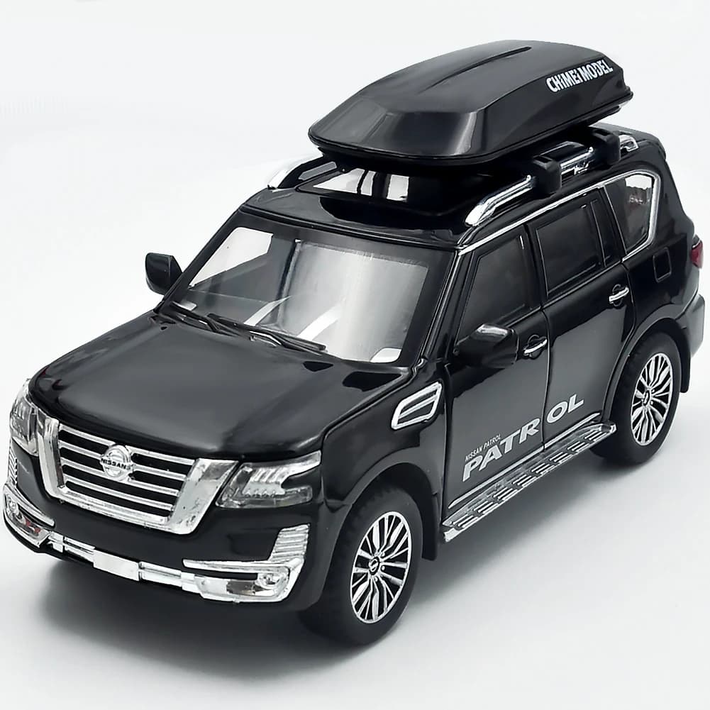 1:32 modello giocattolo in metallo pressofuso adatto per Nissan Patrol SUV/suono e auto leggera/tirare indietro/collezione di istruzione/regalo