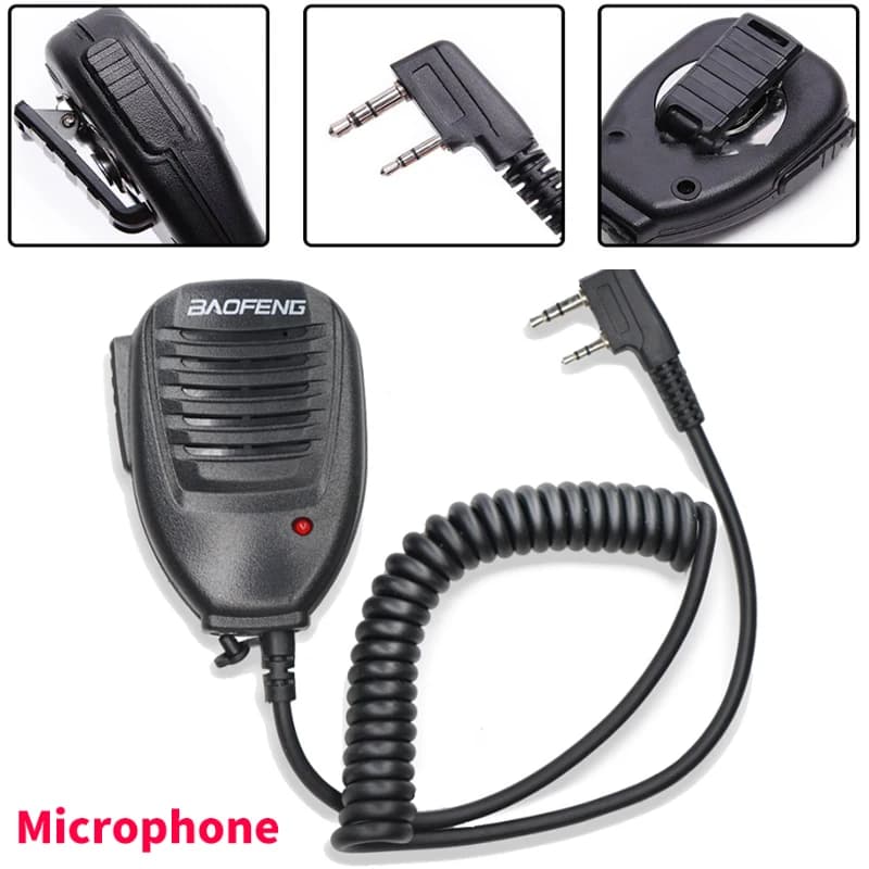 Altoparlante portatile microfono microfono per Baofeng 888S 5R UV82 8D 5RE 5RA altoparlante microfono auricolare Radio bidirezionale Walkie Talkie microfono portatile