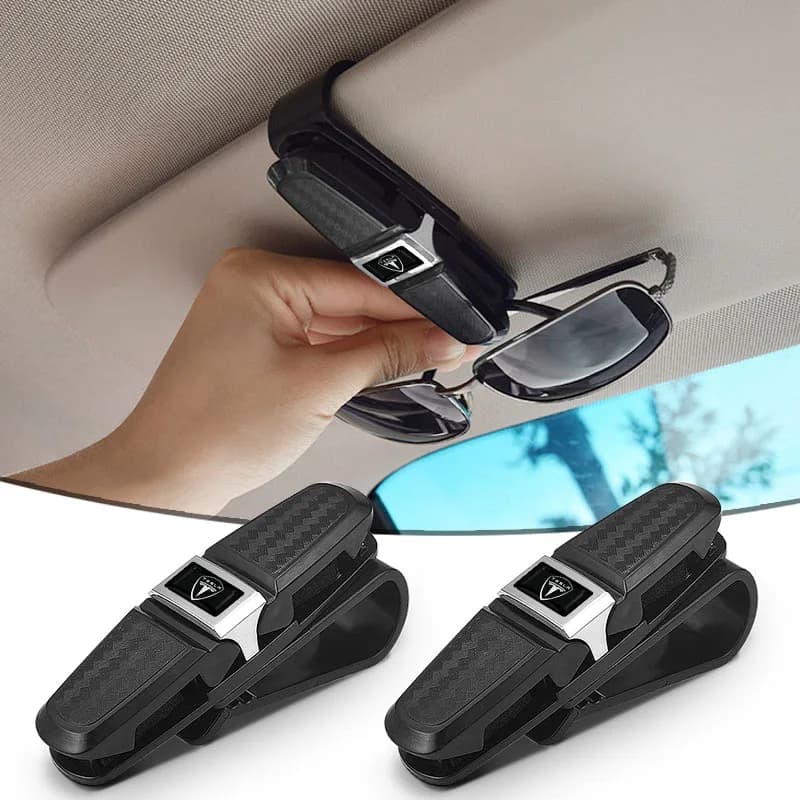 ABS Glasses Clip Car Sun Visor Card Ticket Clamp Fastener for Tesla Model 3 S X Y 2022 WYE K80 Style Roadster Wheel Center Caps