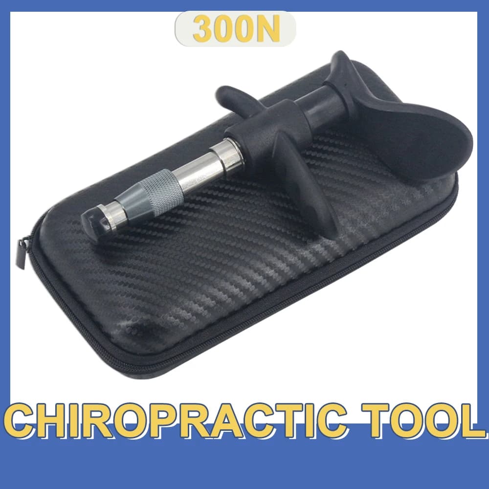 Chiropractic Instrument for Vertebral Column Correction, Therapeutic Massage, Massage Gun, Health Care Tool, Single Head Manual 300N