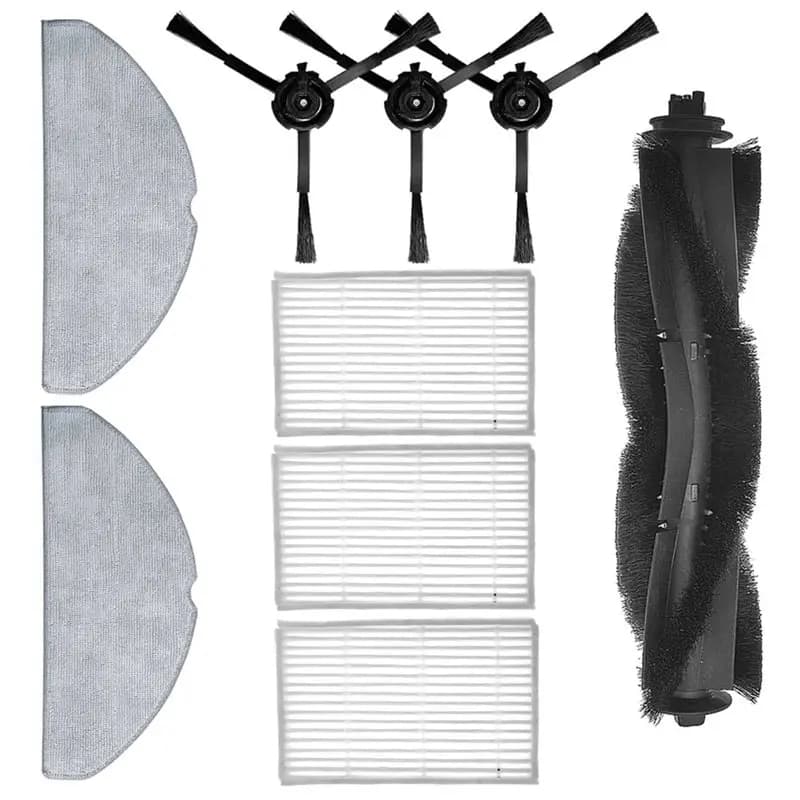 Kit di Ricambio per Robot Aspirapolvere Ilife V20 - Panno per Lavaggio, Spazzola Laterale, Spazzola Principale, Filtro HEPA (9 Pezzi) - A77G