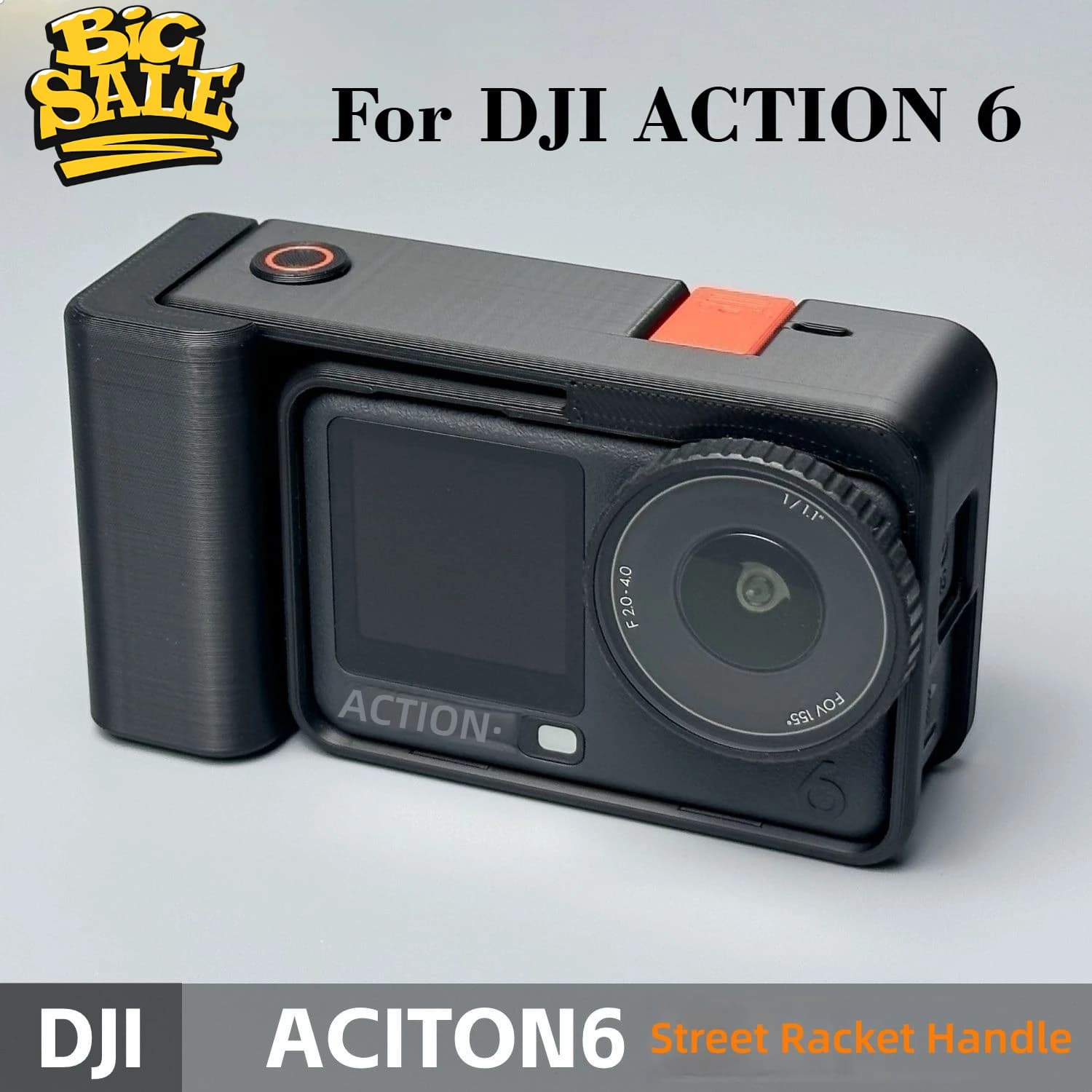 Accessori di espansione per fotocamera d'azione DJI ACTION6: impugnatura per riprese di strada, gabbia protettiva, custodia protettiva, telaio protettivo.