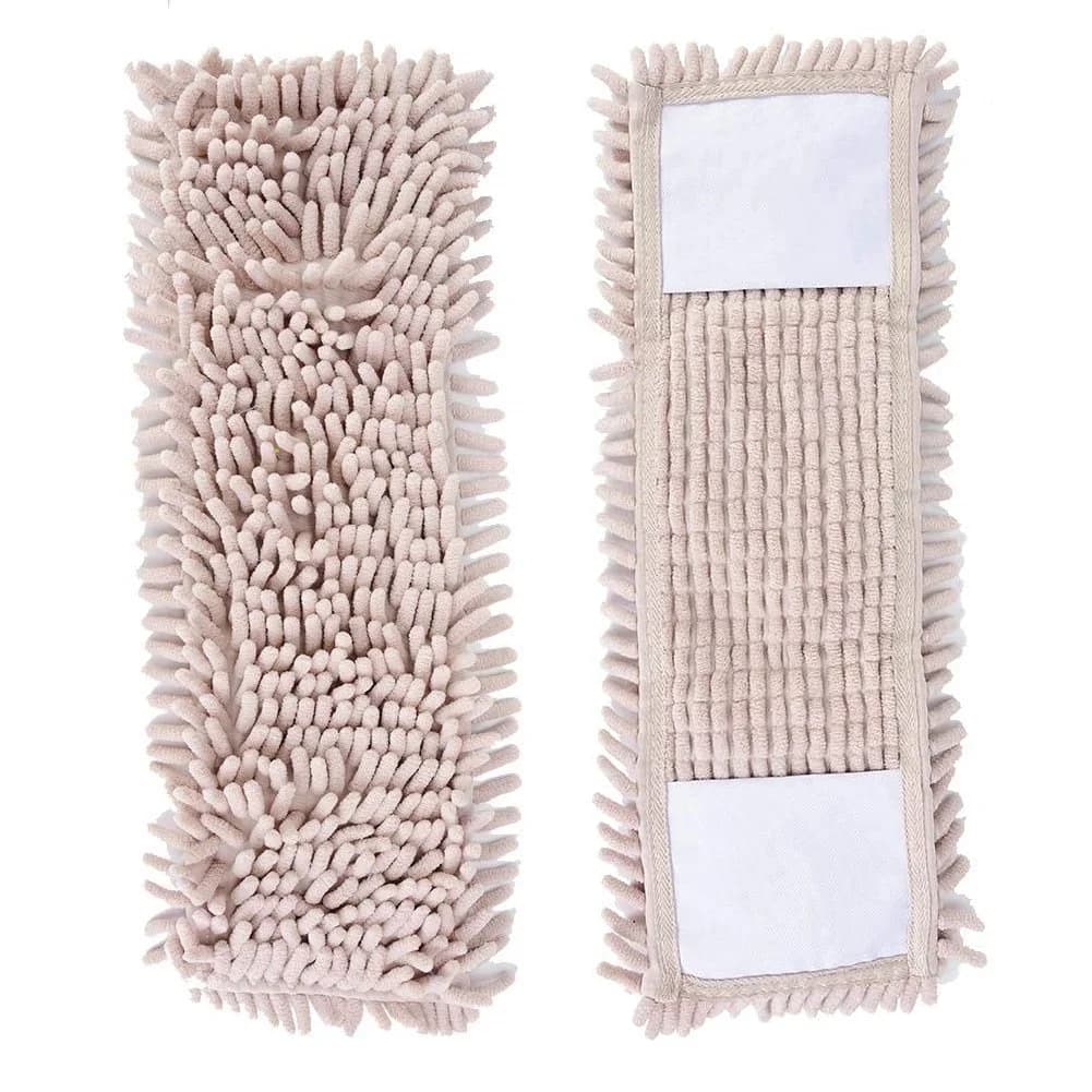 Tampone per la pulizia della casa rettangolare 40X10 cm Sostituzione della testa del mocio per la polvere in ciniglia per uso domestico Facile sostituzione dei mocio per la polvere