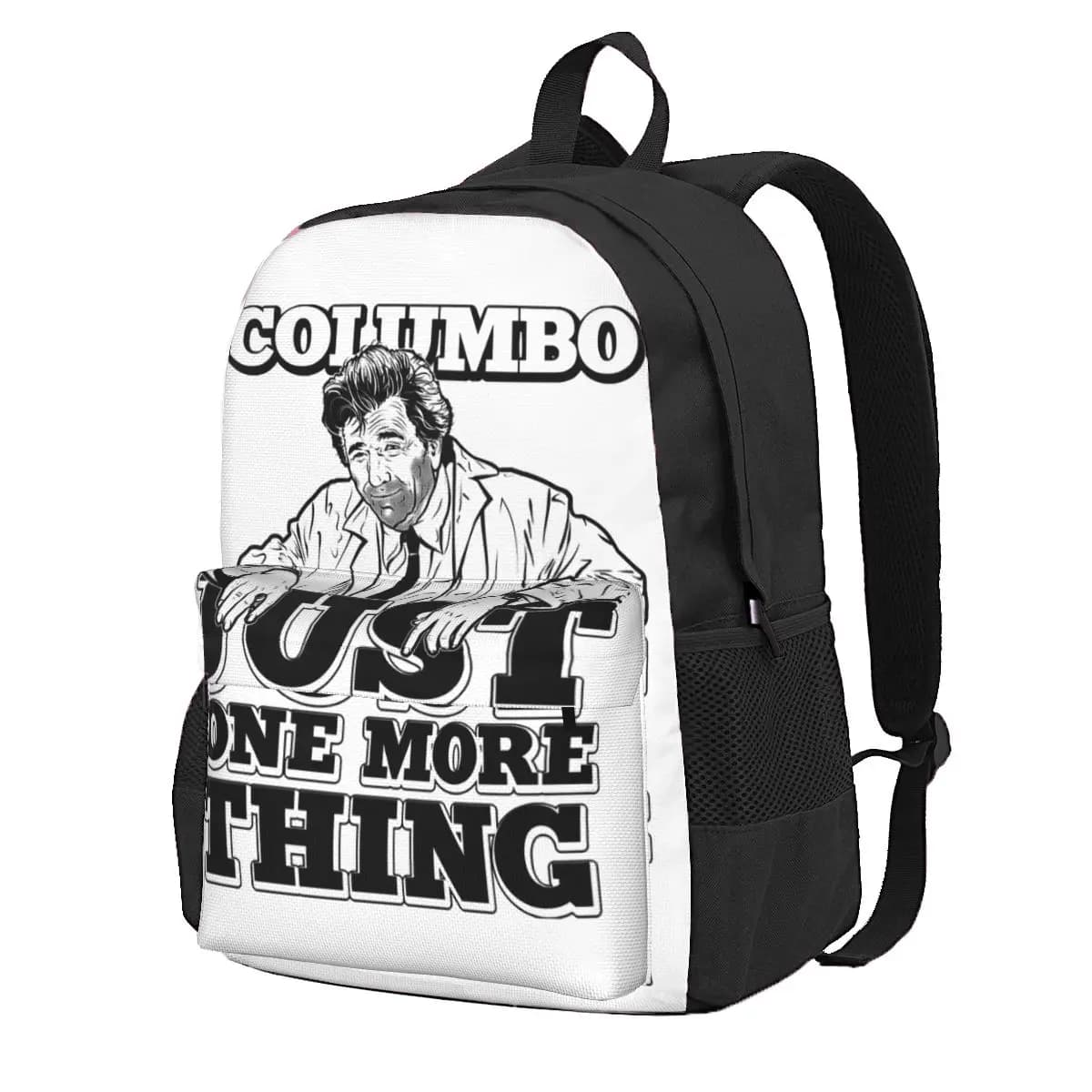 Columbo Just One More Thing Zaino per studenti Borsa da scuola Zaino da viaggio per escursioni per uomo e donna Borsa a tracolla alla moda