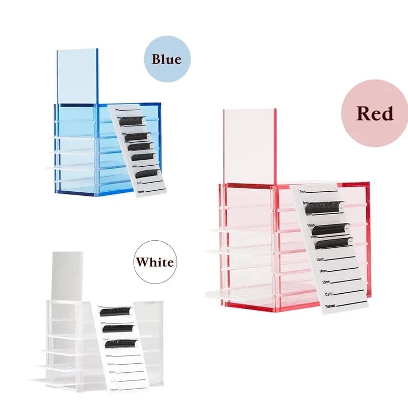 1Pcs Eyelash Extensions Storage Box 5 Layers Acrylic Pallet Lash Organizer Holder Display Stand Makeup Tools Supplies