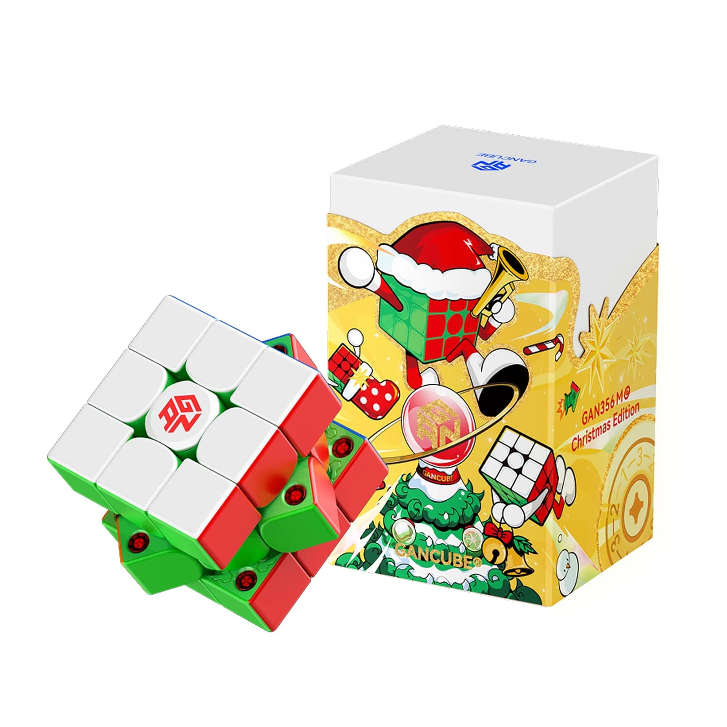GAN356 Me Limited Christmas Edition 3x3 Magic Cube 2025 3x3 Cubo magnetico Regalo di Natale Puzzle Giocattoli