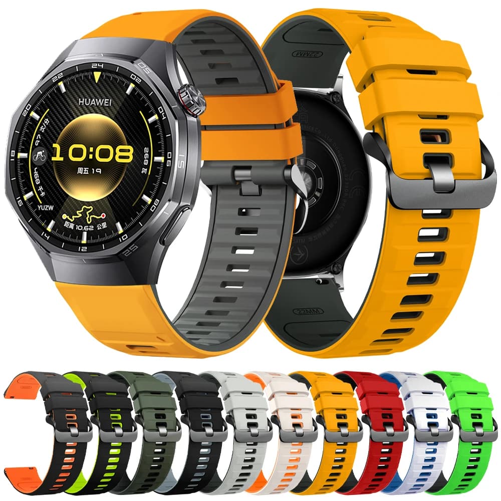 Cinturino per orologio GT6 per Huawei Watch GT 6/5/4/3/2 Pro 46mm Orologio 5 4 3 Pro Ultimate Strap Bracciale sportivo in silicone da 22 mm a sgancio rapido