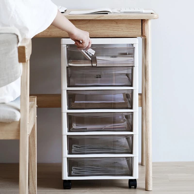 Classificatori in plastica Organizzatore da scrivania per ufficio Mobili per la casa moderni sotto il tavolo Armadietto per archiviazione di file Scaffale multistrato