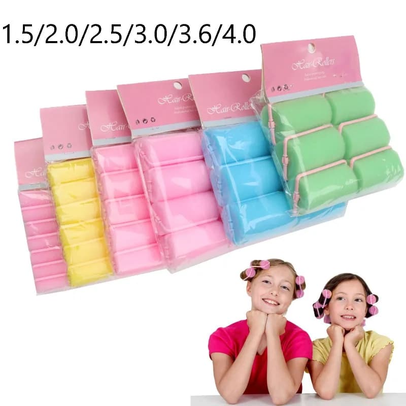 6-14 pieces soft magic sponge 6 size rollers for hair foam Toolkit for hair maker women Styling do not hurt hair curlers without heat