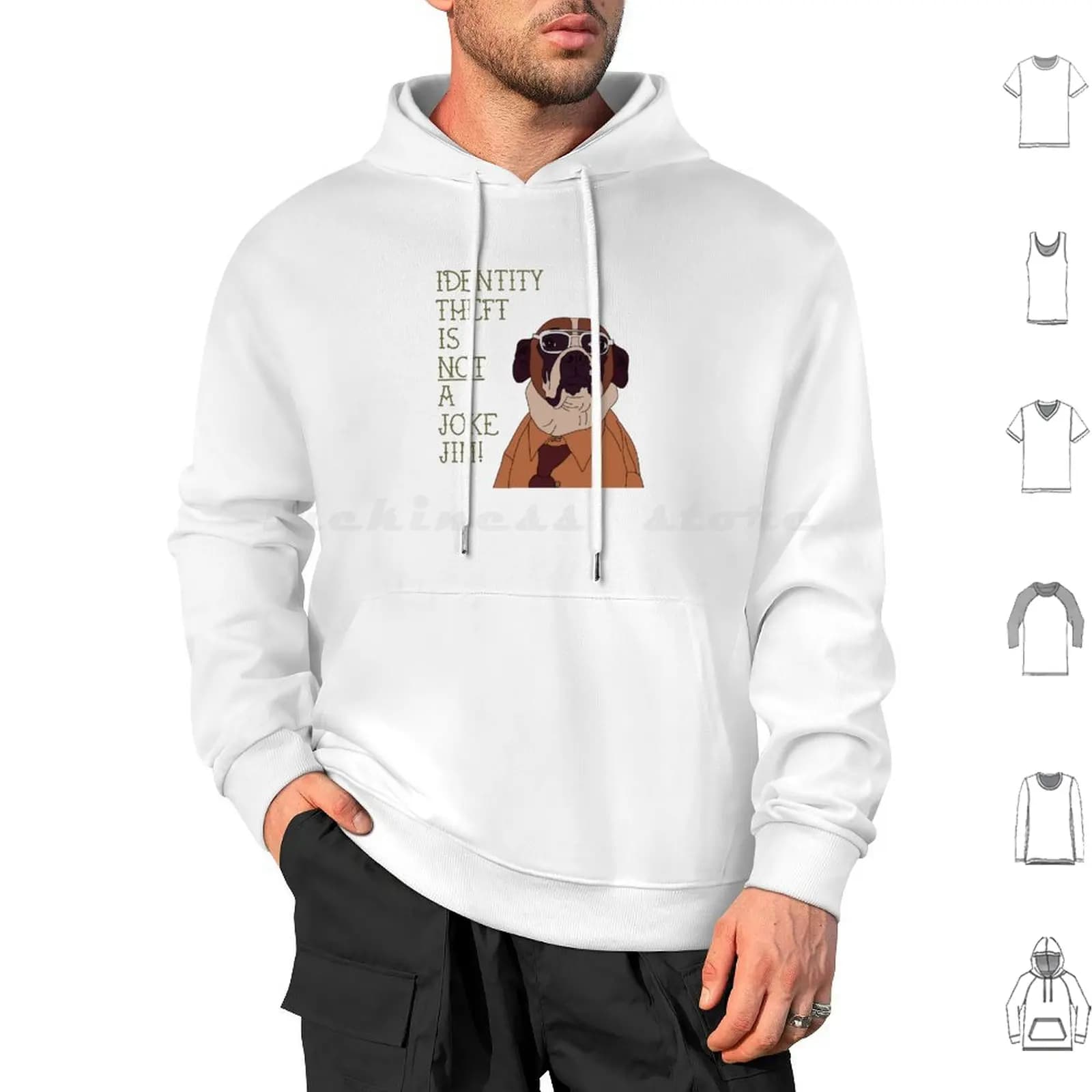 Dwight Dawg The Office Pop Culture Felpa con cappuccio in cotone a maniche lunghe The Office Office Dunder Mifflin Dwight Schrute