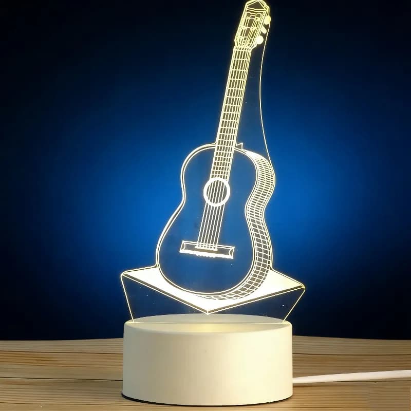 Lampada LED 3D USB Personalizzata, Luce Notturna, Regalo per la Festa della Mamma, Matrimoni, Anniversari, Decorazione per Camera da Letto
