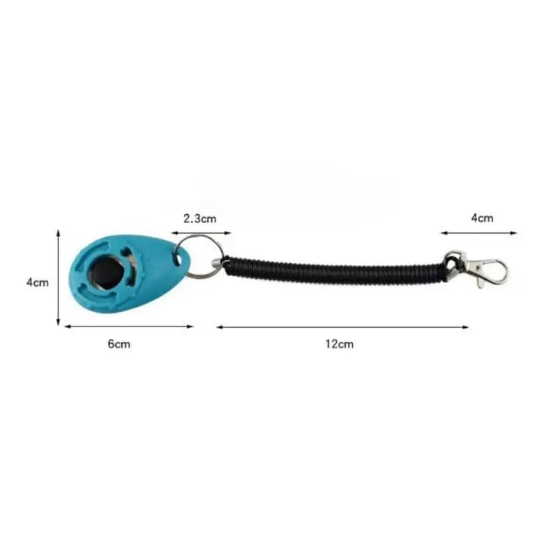 1 pz. Clicker per Addestramento Cani con Ciondolo Portachiavi, Repellente, Accessori per Cani, Cinturino da Polso Regolabile, Clicker Sonoro in Plastica per Addestramento Cani e Gatti