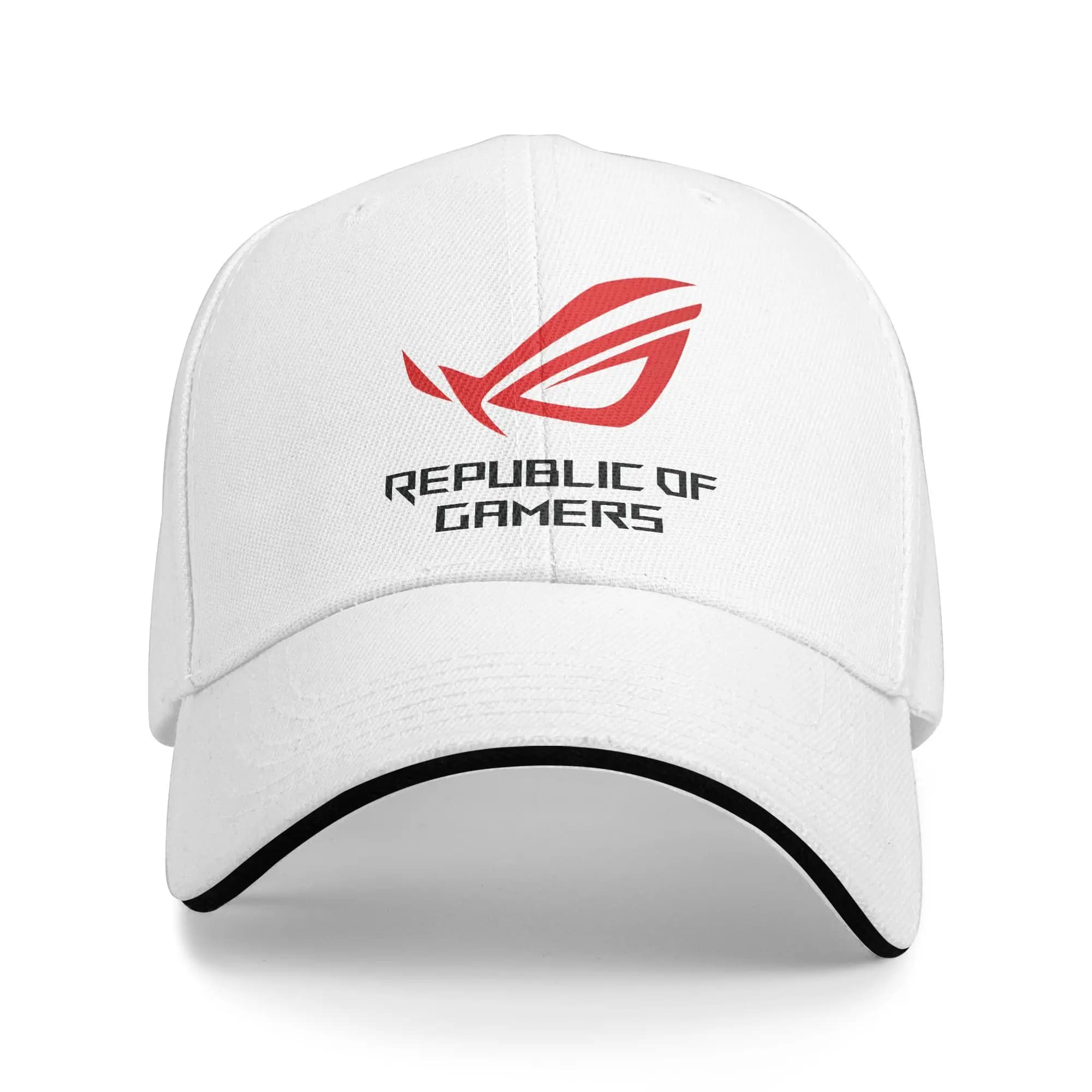 Cappellino da baseball estivo con logo Asus per giocatori, sportivo, alla moda, personalizzabile, fai da te, per esterni, anti-sole, stile hip hop, da uomo e da donna
