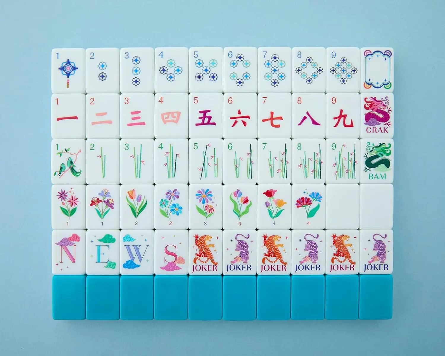 Set di Tessere Mahjong Celestiali per Serate di Gioco, Design Unico e Durevole