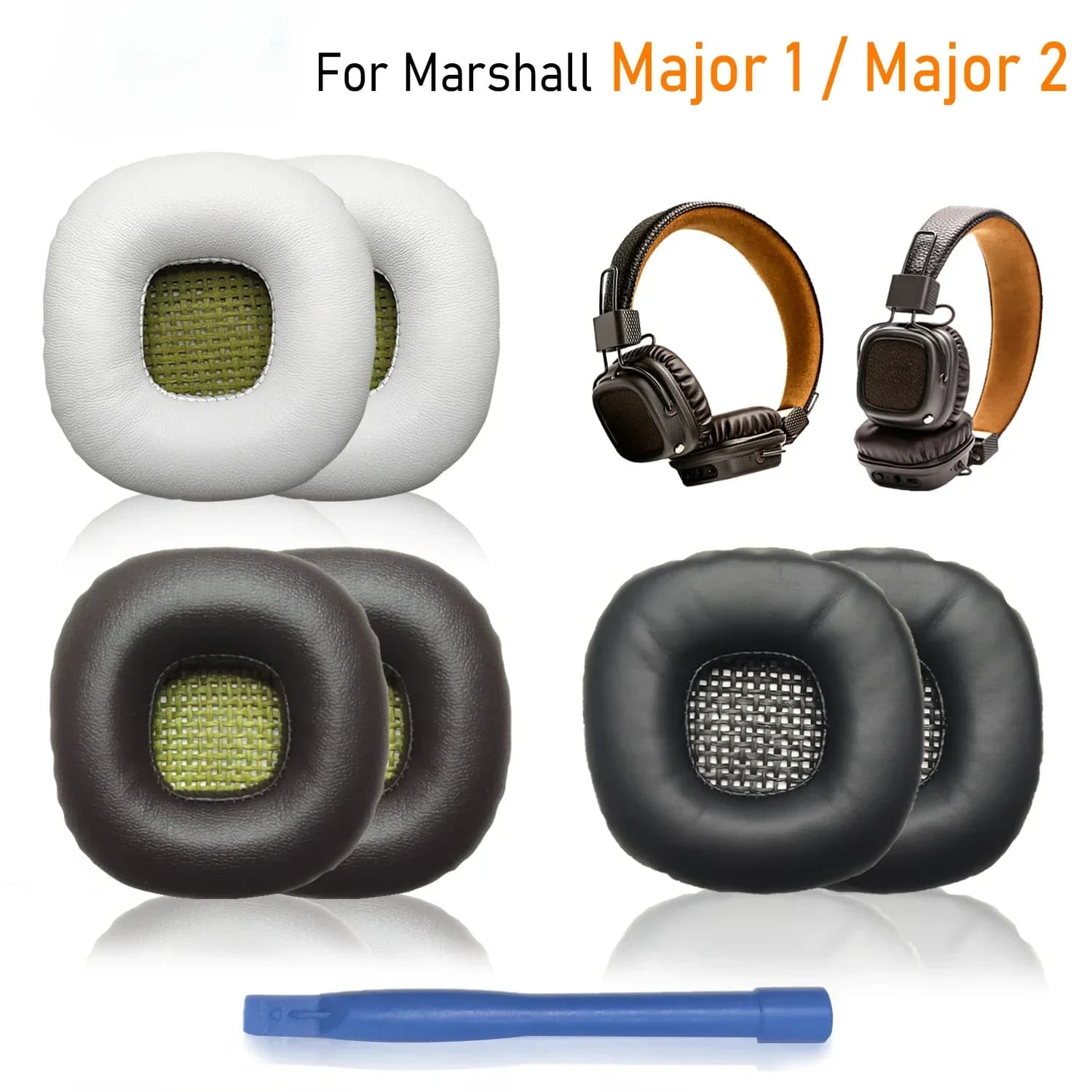 Replacement Earpads For Marshall Major 1 2 Headphones Ear Pads Cushion Cover Major II I Foam Pad Repair Parts
