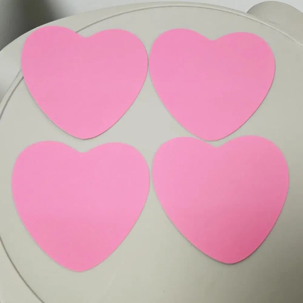 8.5*8.5cm Love Confession Cards 55 Pcs Heart-shaped Oracle Cards for Lovers with Meanings on It