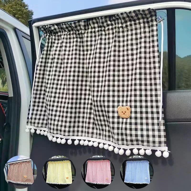 1pc universale per auto tende parasole simpatico cartone animato orso car styling lunotto laterale posteriore parabrezza parasole proteggere le tende della finestra