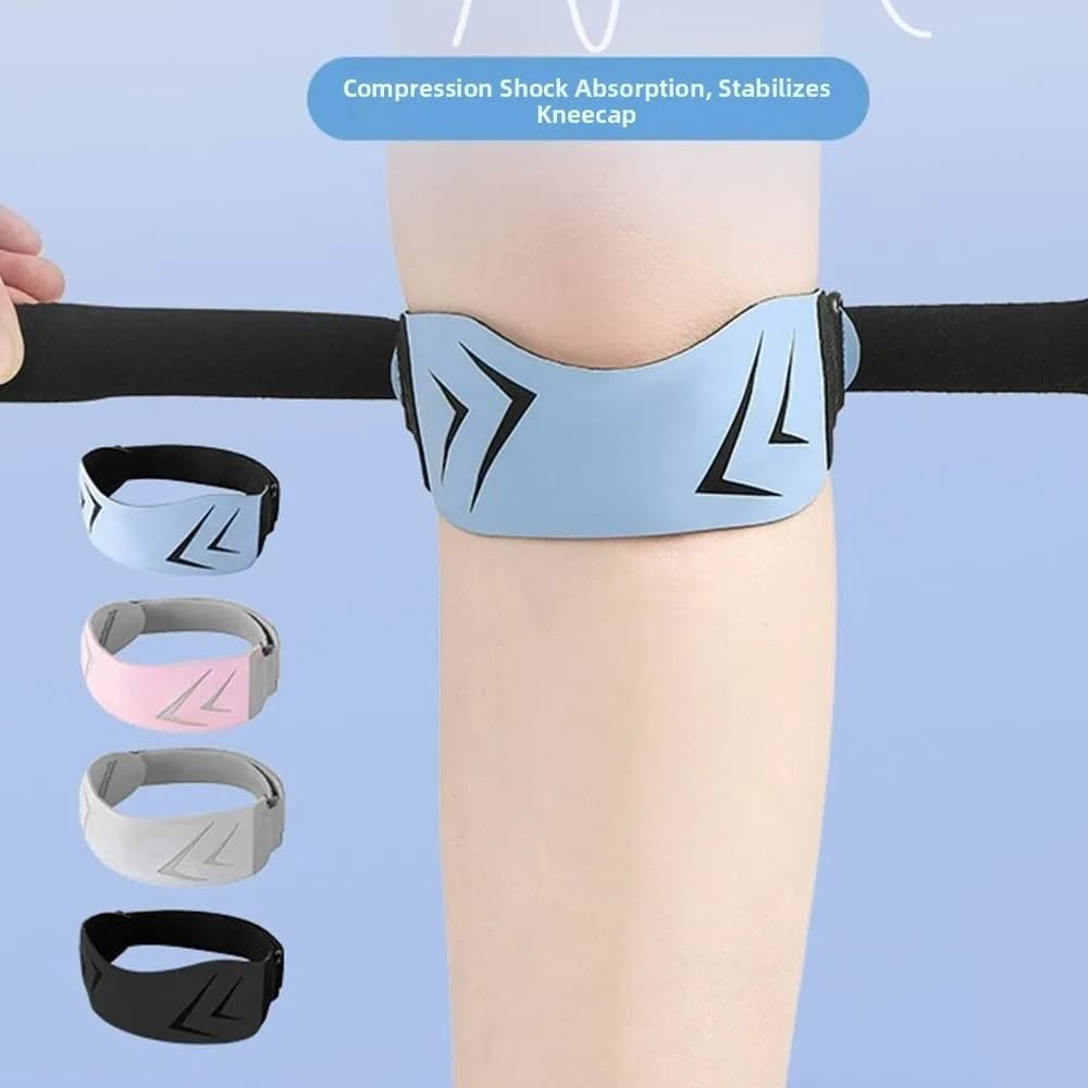 Protezione per Ginocchio, Fascia Patellare con Assorbimento degli Urti, Traspirante, Elastica, Supporto per Articolazioni, Ginocchiera Sportiva