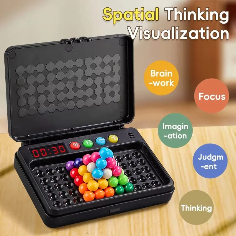 Gioco Puzzle Intelligente a 500 Livelli con Timer - Scacchi Logici, Gioco da Viaggio, Gioco da Tavolo, Senza Batterie