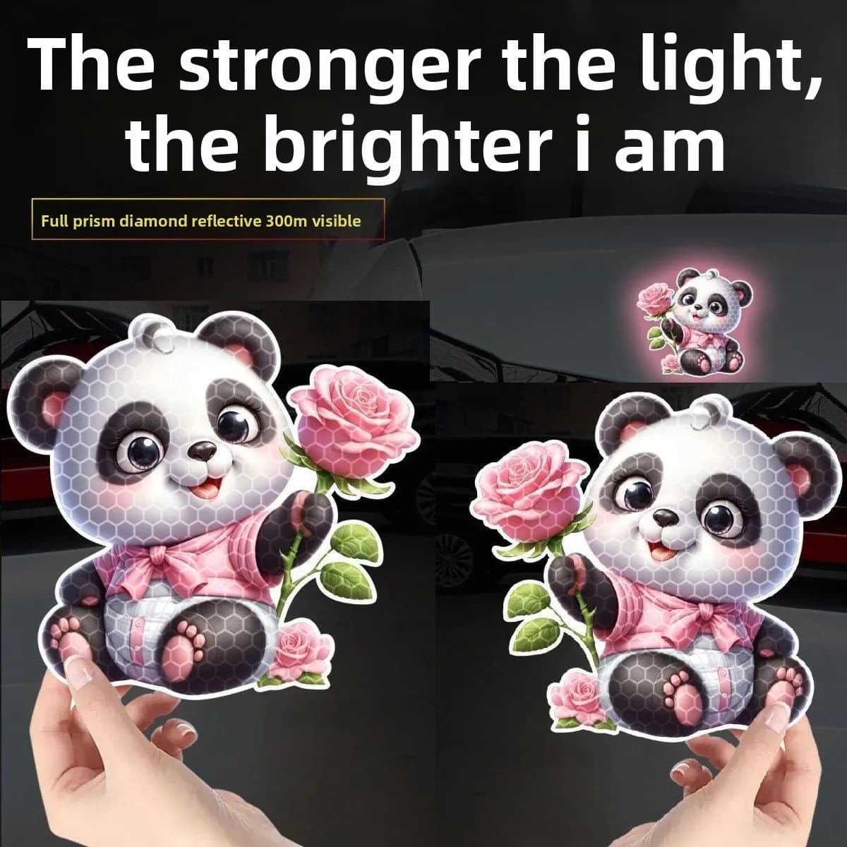 Adesivo per auto simpatico panda adesivo creativo corpo finestra adesivo personalizzato moto elettrica graffi copertura decorativa