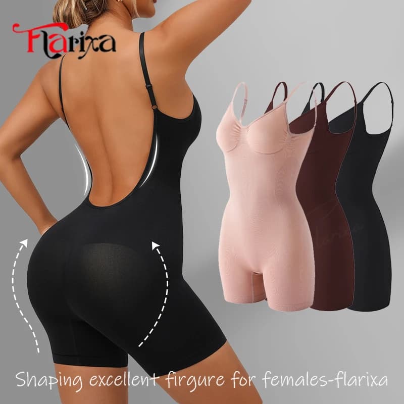 Flarixa New Shapewear for Low Back Shaper for Thigh Shaper for seamless belly control Shaper for whole body Underwear for women without back Backside Lifting