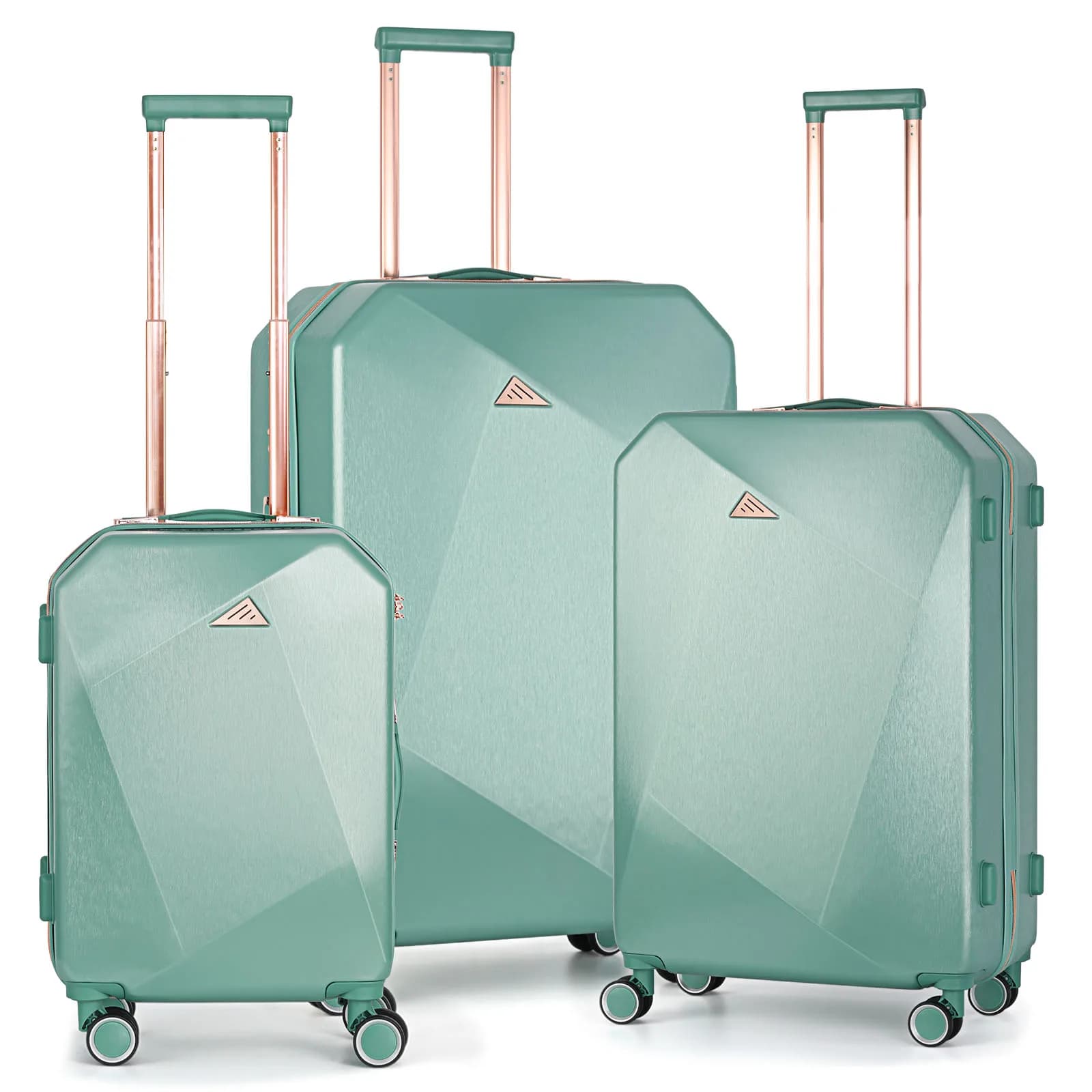 Set di valigie softside da 3 pezzi con ruote girevoli - Valigia da viaggio leggera da 20/24/28 pollici per check-in e viaggi in compagnia aerea