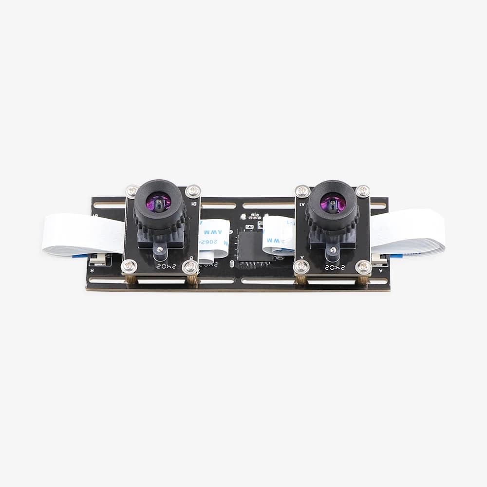 USB camera module with double lens for stereo webcam with flexible synchronization without 2 MP 1080P distortion for 3D VR facial recognition