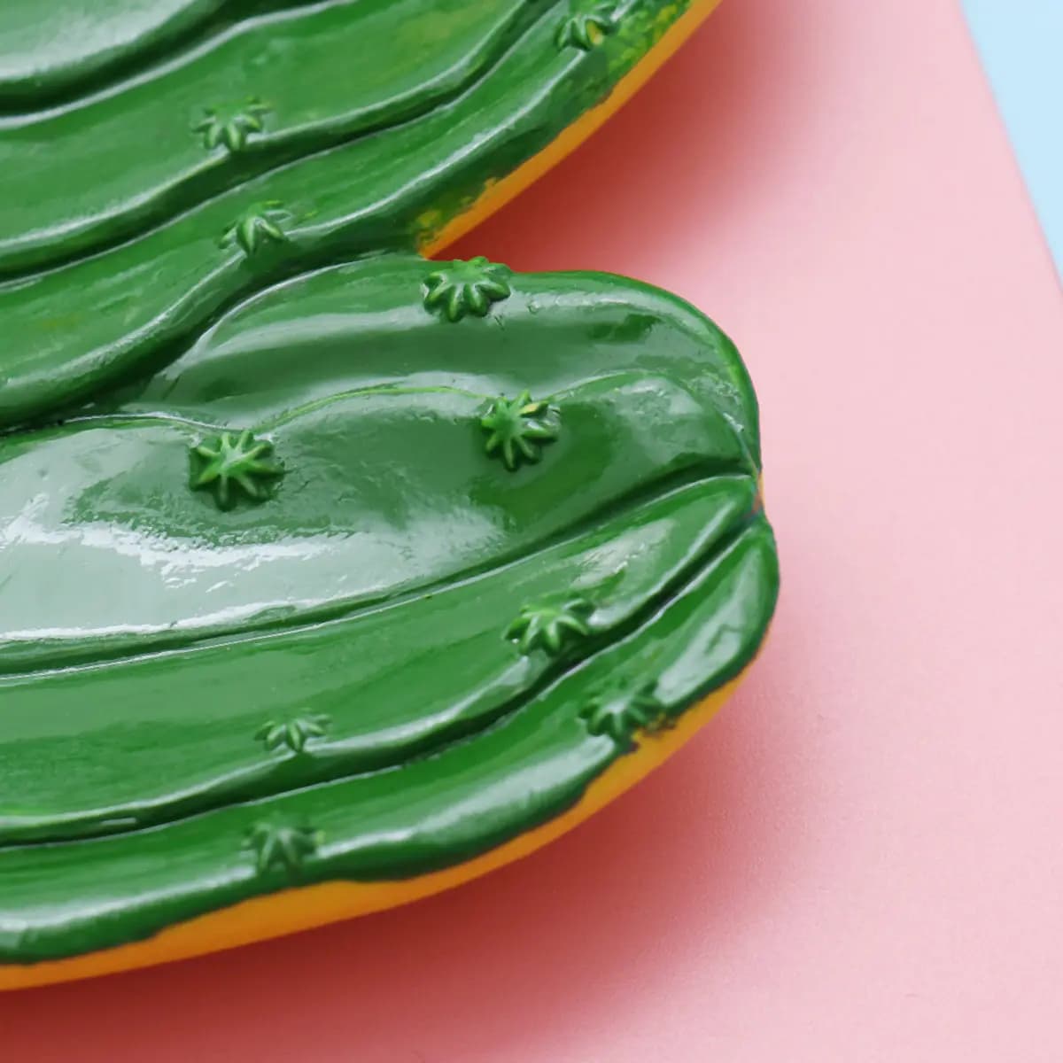 Resin Dried Fruit Plate Green Cactus Simulation Plants Decorative Nut Dish Jewelry Tray Eco Friendly Storage Tray for Snacks