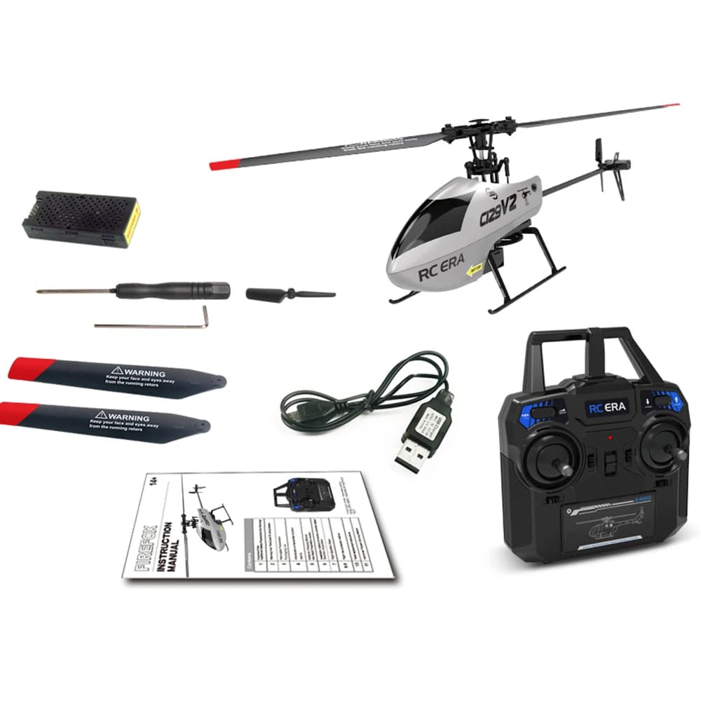 RC ERA C129V2 RTF RC Elicottero 2.4GHz Giroscopio a 6 assi Un clic 3D Flip Aereo telecomandato Giocattoli per hobby