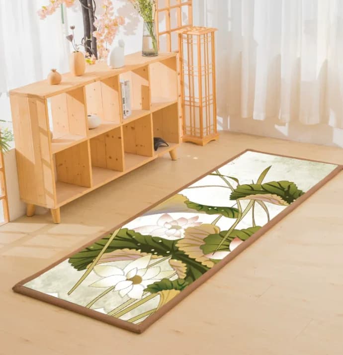 Extra Thick Super Smooth Meditation Mat Large Anti-slip Flannel Floor Cushion Household Zazen Sitting Pad Yoga Prayer Mat