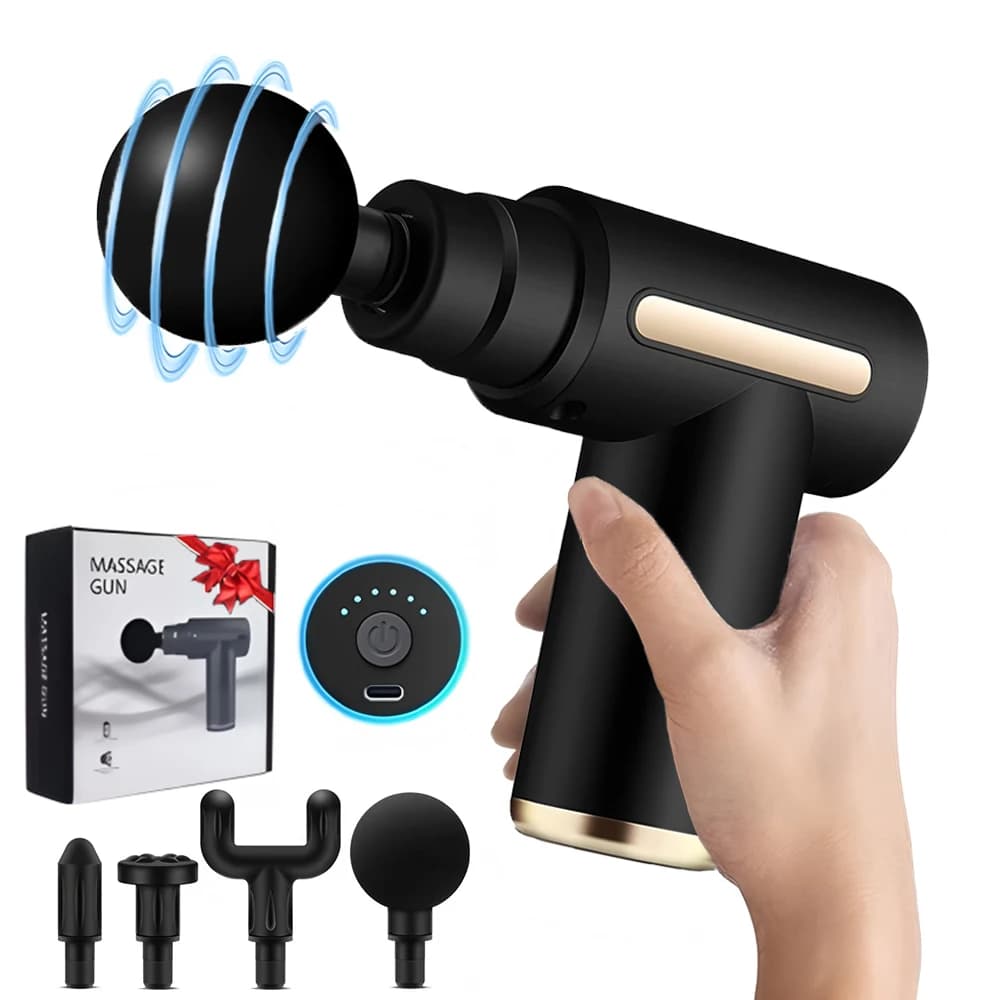 Mini Muscle Massage Gun Protective Body Massage Deep Portable Percussion Massage for Fitness Relaxing Body Legs, Back and neck