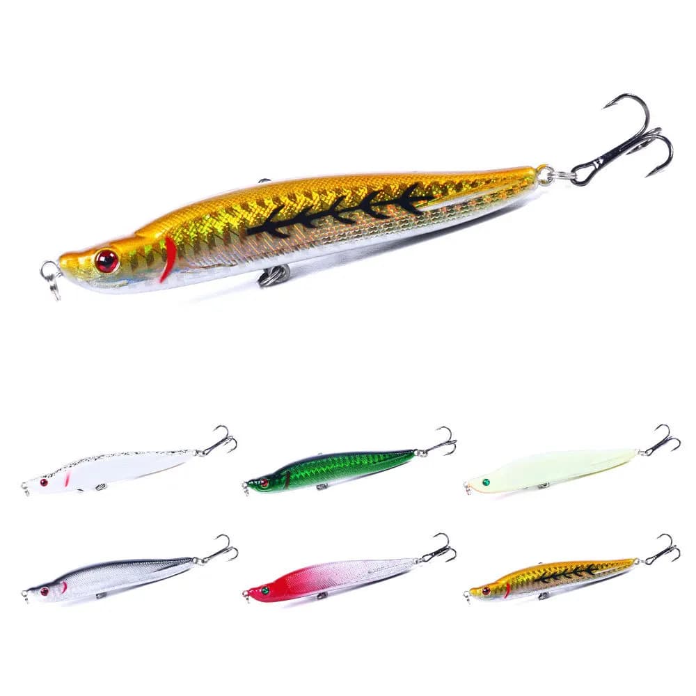 Sinking Pencil 16g Bay Long Cast Slow Sink Hard Bait Freshwater Saltwater for Bass Sea Bass Trout Perch Mackerel