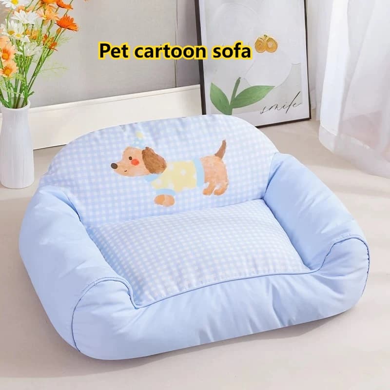 Nuovo divano per animali domestici Nido Cuccia impermeabile universale per cani di piccola taglia Cuscino estivo traspirante per cani Cuscino con stampa Letti pesanti per gatti di piccola taglia