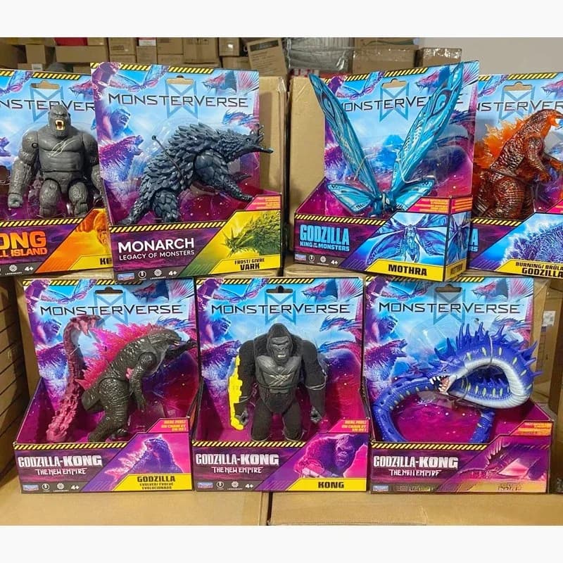 Compaglie di gioco Godzilla Vs Kong Empire Figura di azione congiunta mobile MOTHRA FROST VARK Skar King Shimo Modello Giocattoli Regali per bambini