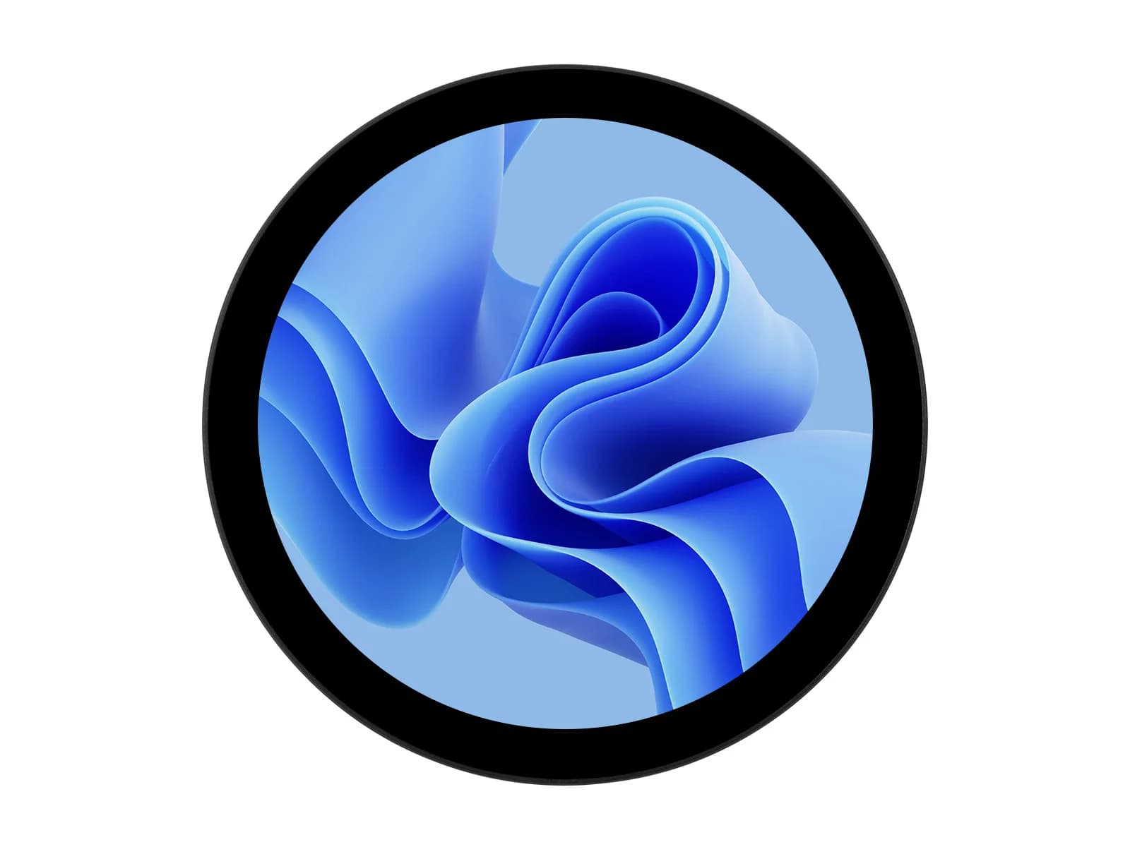 Waveshare 1080 × 1080 5inch HDMI Round Touch Display for Raspberry Pi, IPS 10-Point Touch