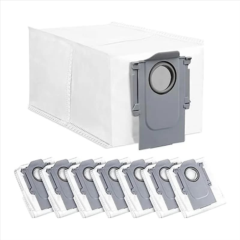 8 Pack Dust Bags Replacement Parts Compatible With For Roborock Q Revo Robot Vacuum, Large Capacity Disposable Replacement Bags-