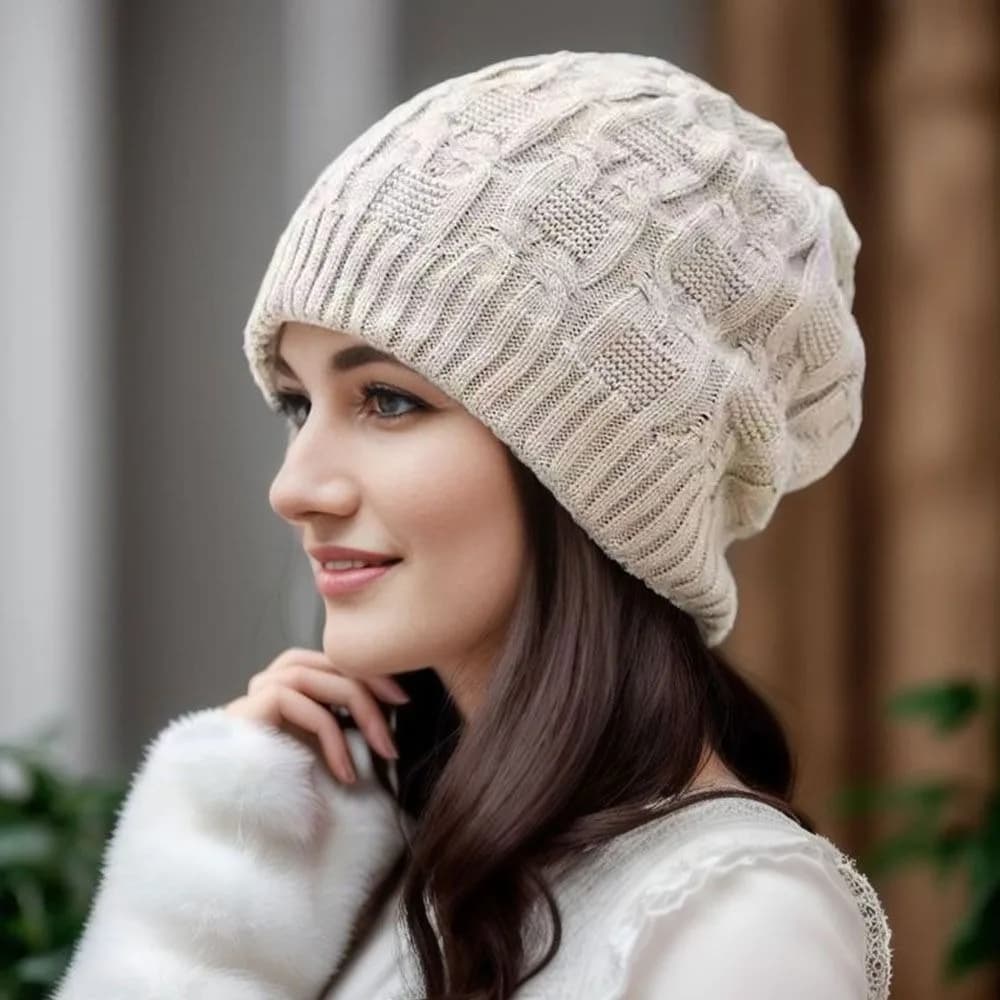 Casual Thickened Winter Hats Keep Warm Ear Protection Beanie Caps Outdoor Solid Cute Knitted Hat for Men Women Bonnet Cap