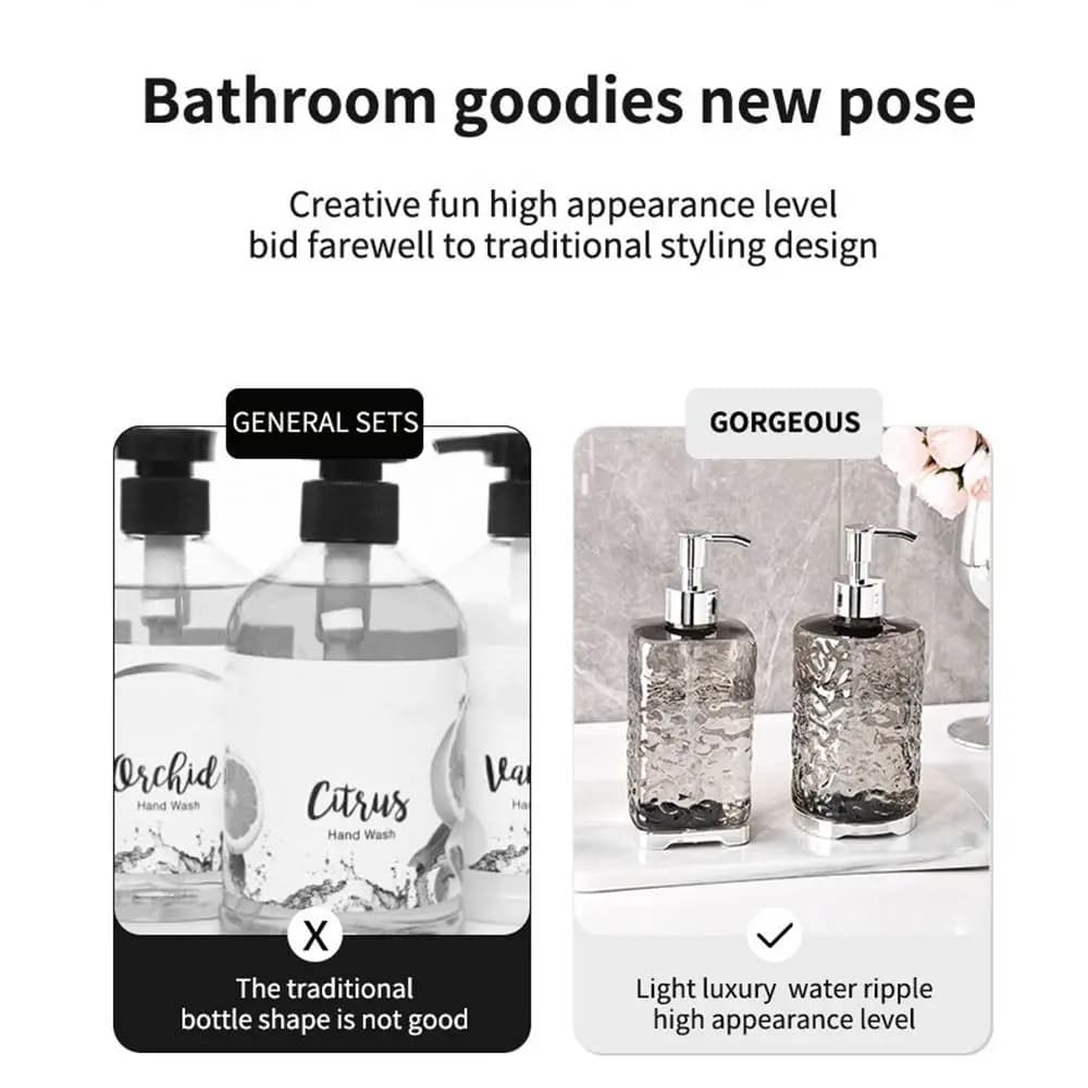 Dispenser di sapone da bagno riutilizzabile portatile Dispenser di lavaggio riutilizzabile trasparente Tipo di pressa per bottiglie Dispenser con pompa a mano vuota per uso domestico