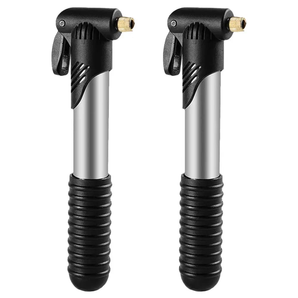 2Pcs Lightweight Mini Tire Pump Portable Hand Pump for Bicycles Mountain Road Bikes Basketballs Footballs Quick Inflation Tool