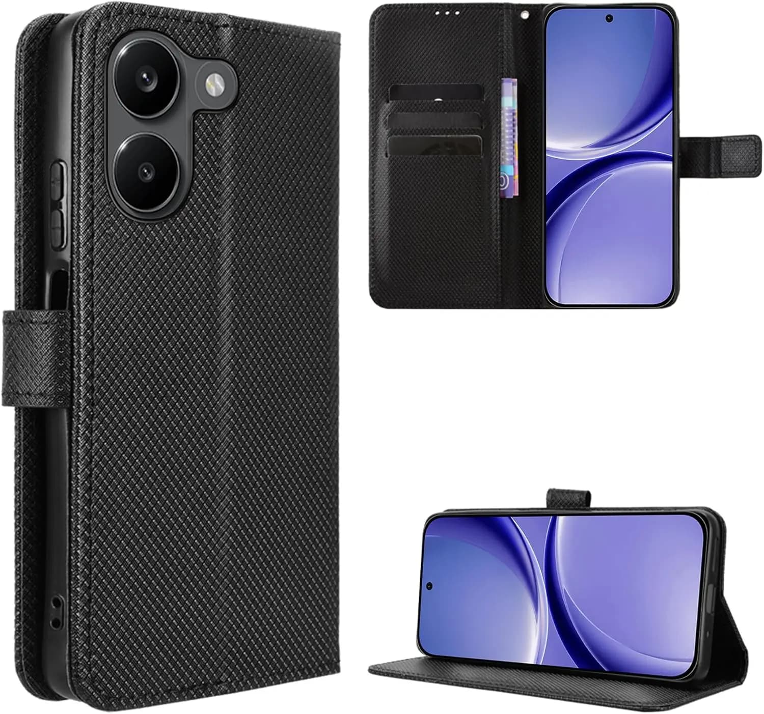 Sink leather wallet case for Xiaomi Poco X8 Pro Max, with magnetic closure, book type, support, cover, coque, fundas, shell