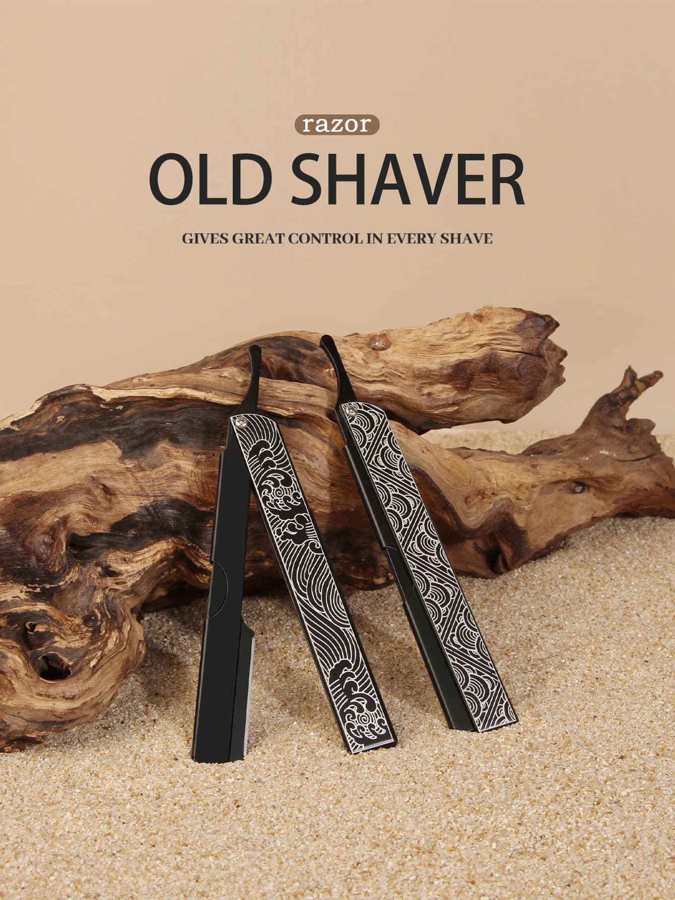 Straight Stainless Steel Straight Razor Men's Barba Men's Retro Trimmer Safety Folder for Hair Barbie Cutting Shaving Tools