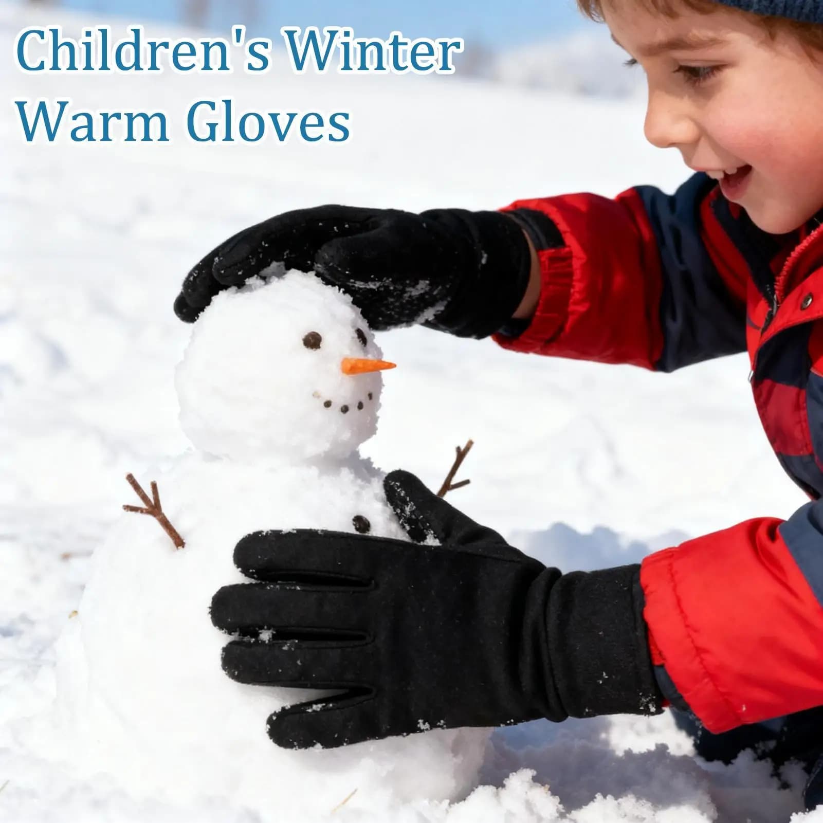 Guanti invernali per bambini Guanti isolati touchscreen Guanti isolati per bambini per corsa invernale Ciclismo Sci Escursionismo all'aperto